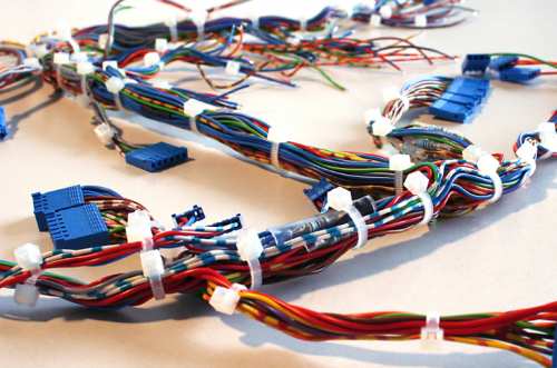 Wiring harnesses for safety radio remote control systems